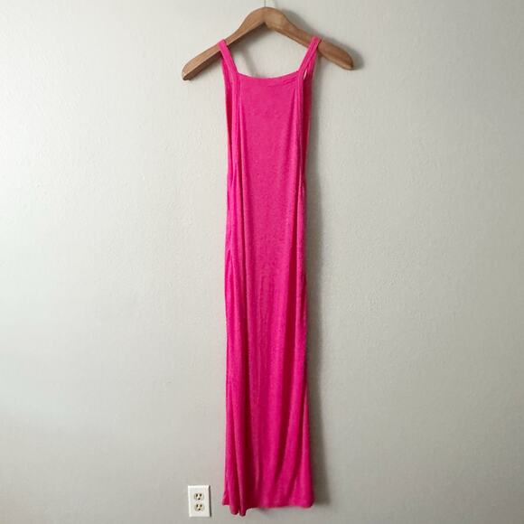 Daily Practice Anthropologie Ribbed Racerback Pink Midi Dress Women's‎ Size XS - Picture 4 of 7